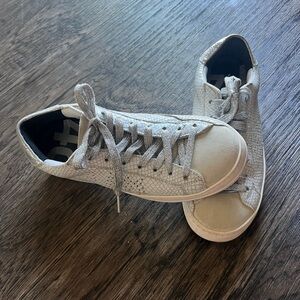P448 Women's Sneakers in Silver and Cream